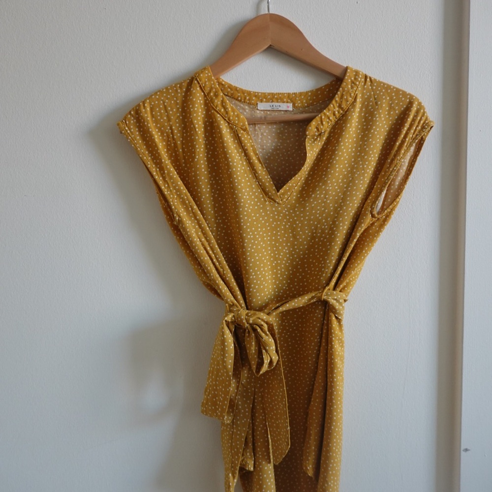 LE LIS - PRAJI MATERNITY TIE FRONT BLOUSE size S